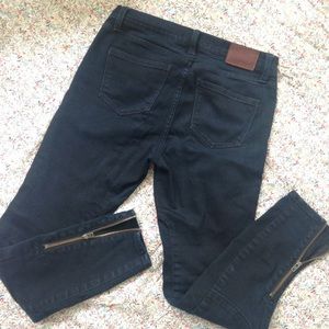 Madewell Skinny Skinny Ankle Zips Dark Wash 27